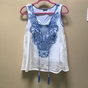 Earthbound White Bohemian Blouse